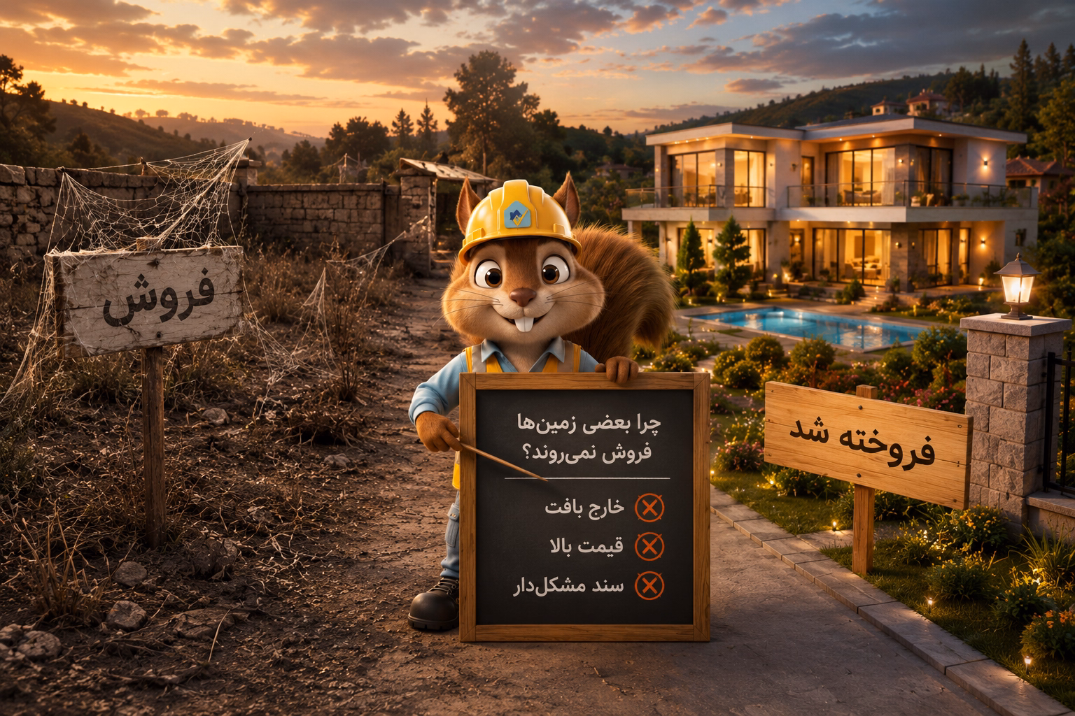  چرا بعضی زمین ها فروش نمیروند؟