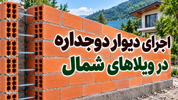 اجرای دیوار دوجداره در ویلاهای شمال