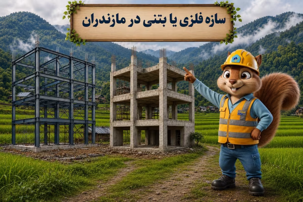 سازه فلزی یا بتنی در مازندران
