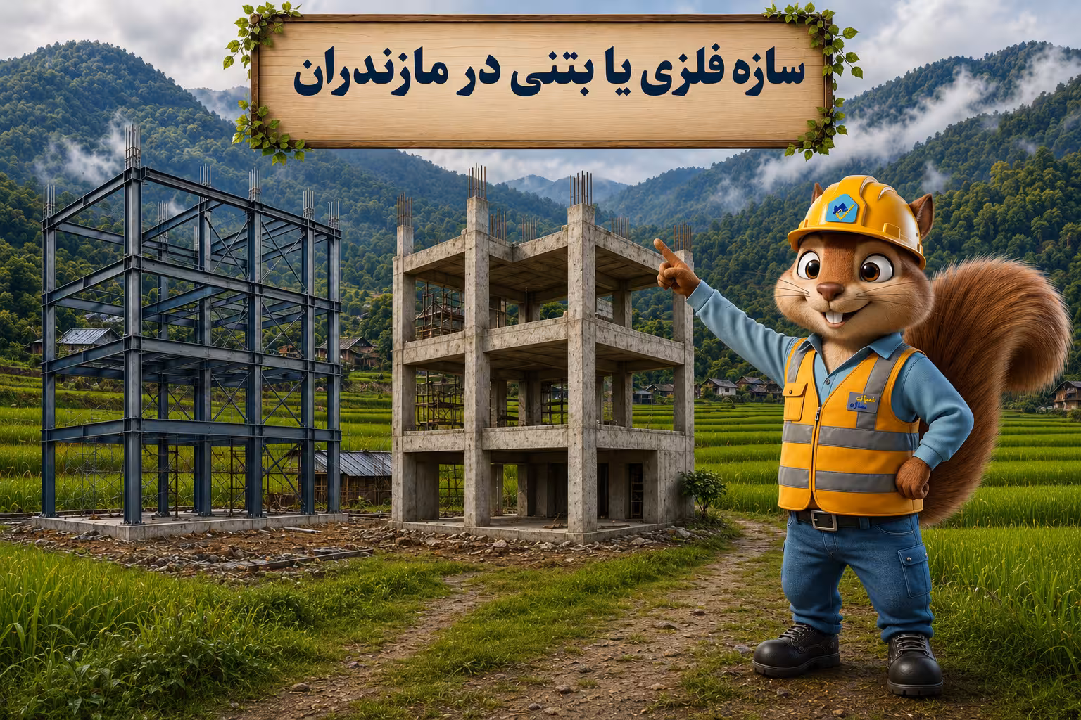 سازه فلزی یا بتنی در مازندران