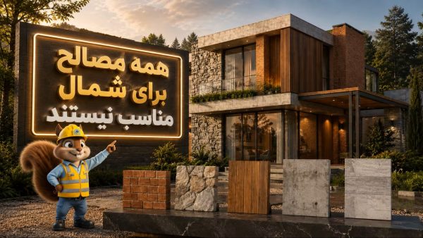 همه مصالح برای شمال مناسب نیستند!