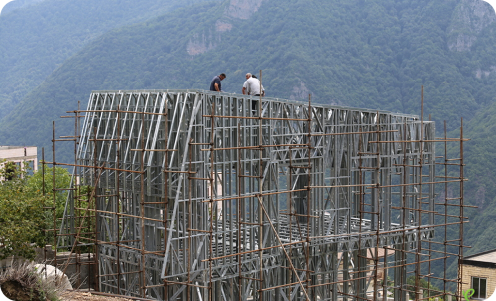 اجرای اسکلت LSF