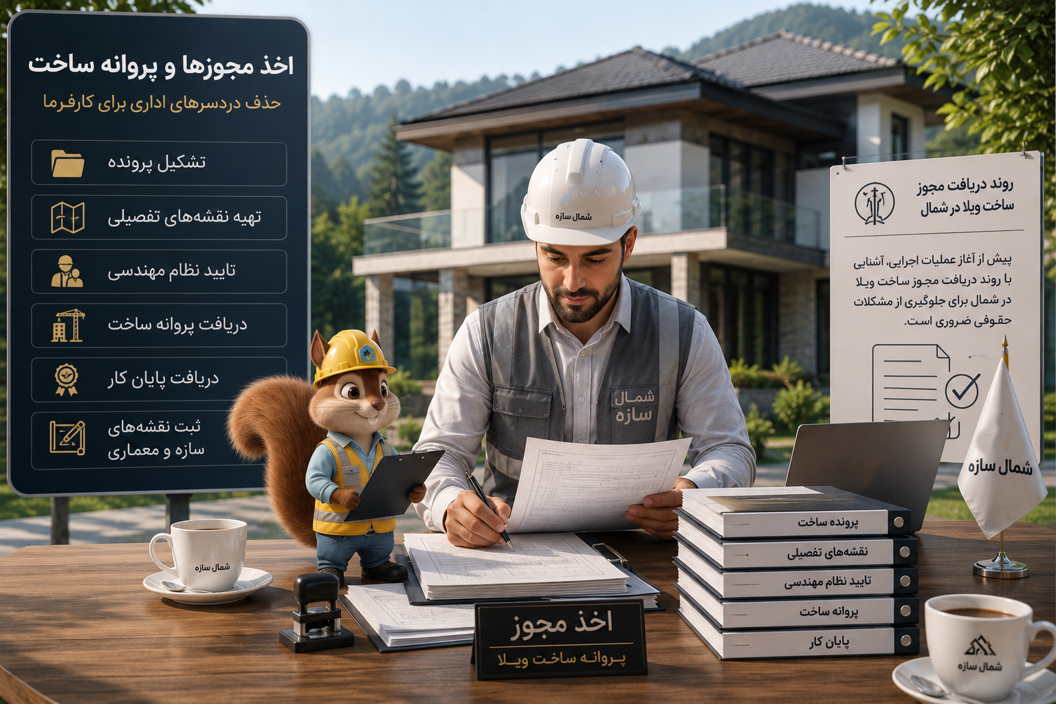 اخذ مجوز و پروانه ساخت ویلا در مازندران