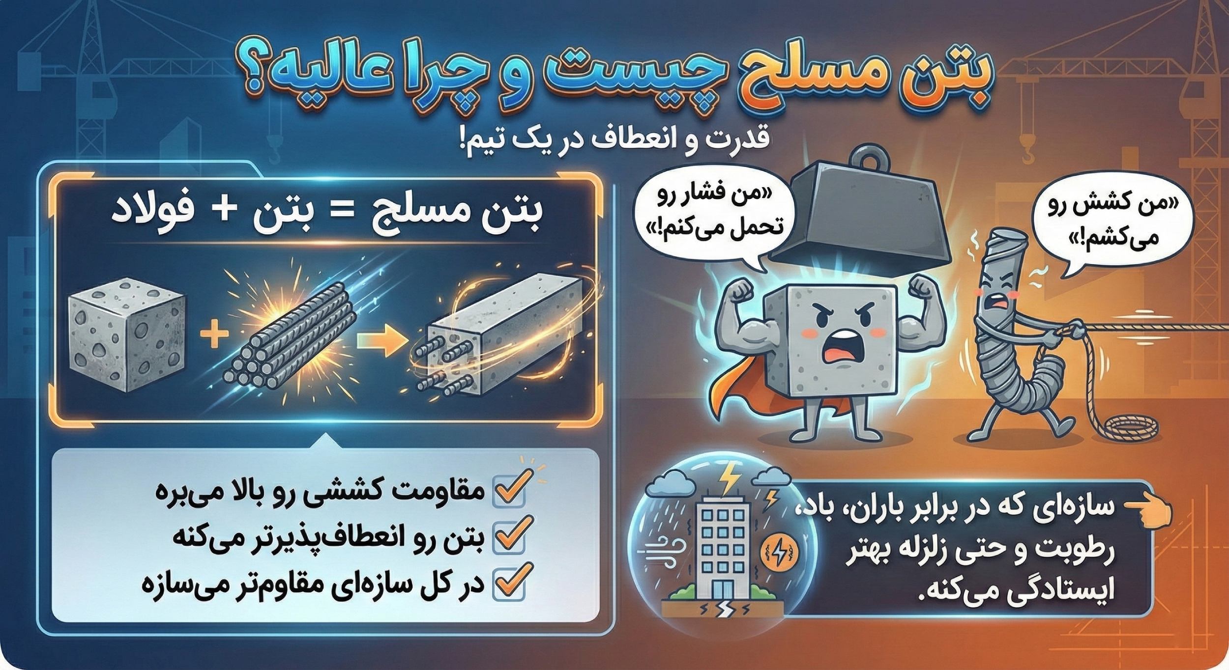 دشمن پنهان ویلای شمال بتن مسلح چیست