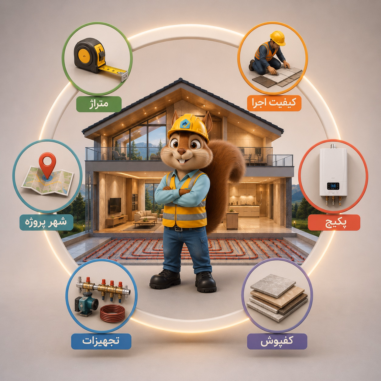 گرمایش از کف عوامل مؤثر بر هزینه