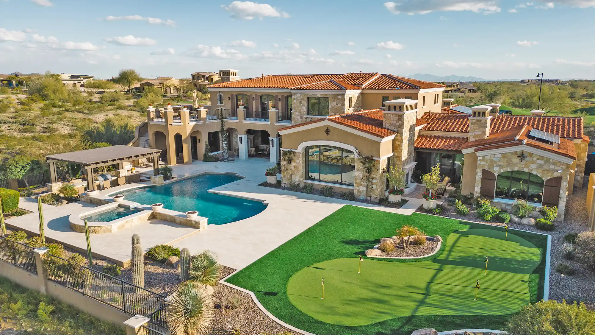 محوطه سازی محوطه سازی ویلا در شمال