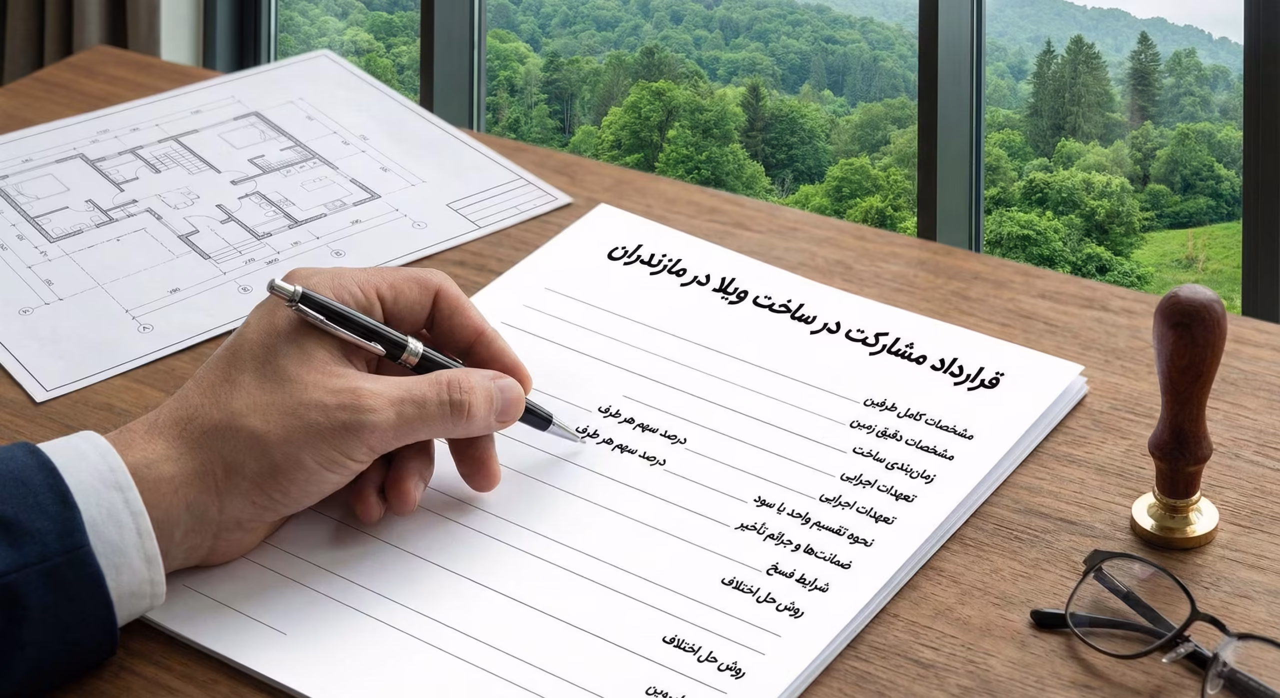 مشارکت در ساخت ویلا در مازندران